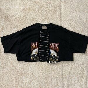 LF Chain Moto Crop T Shirt